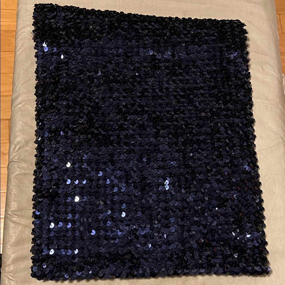 Navy Sequin top